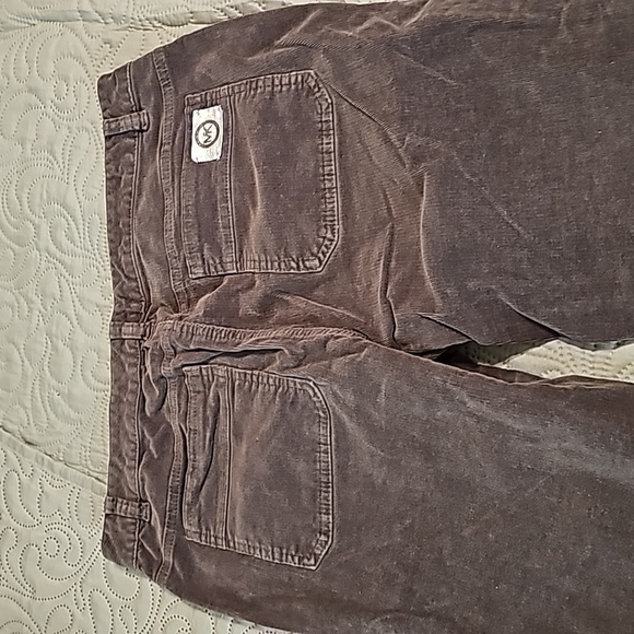 Michael Kors Women's Petite Gray Corduroy Bootcut Mid-rise Pants - Picture 4 of 8